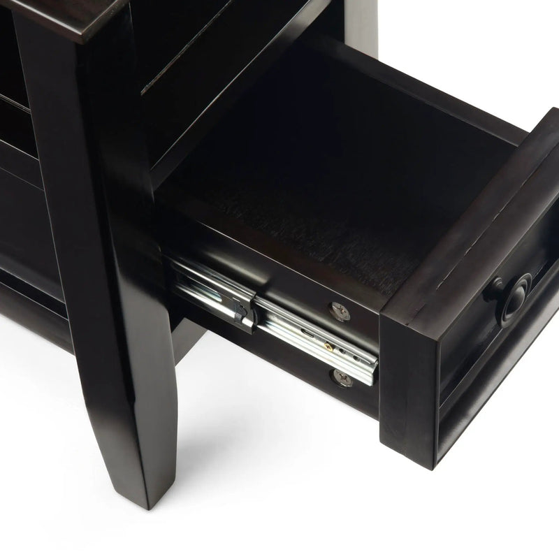 Amherst - Narrow Side Table - Hickory Brown by HouseOfZazla