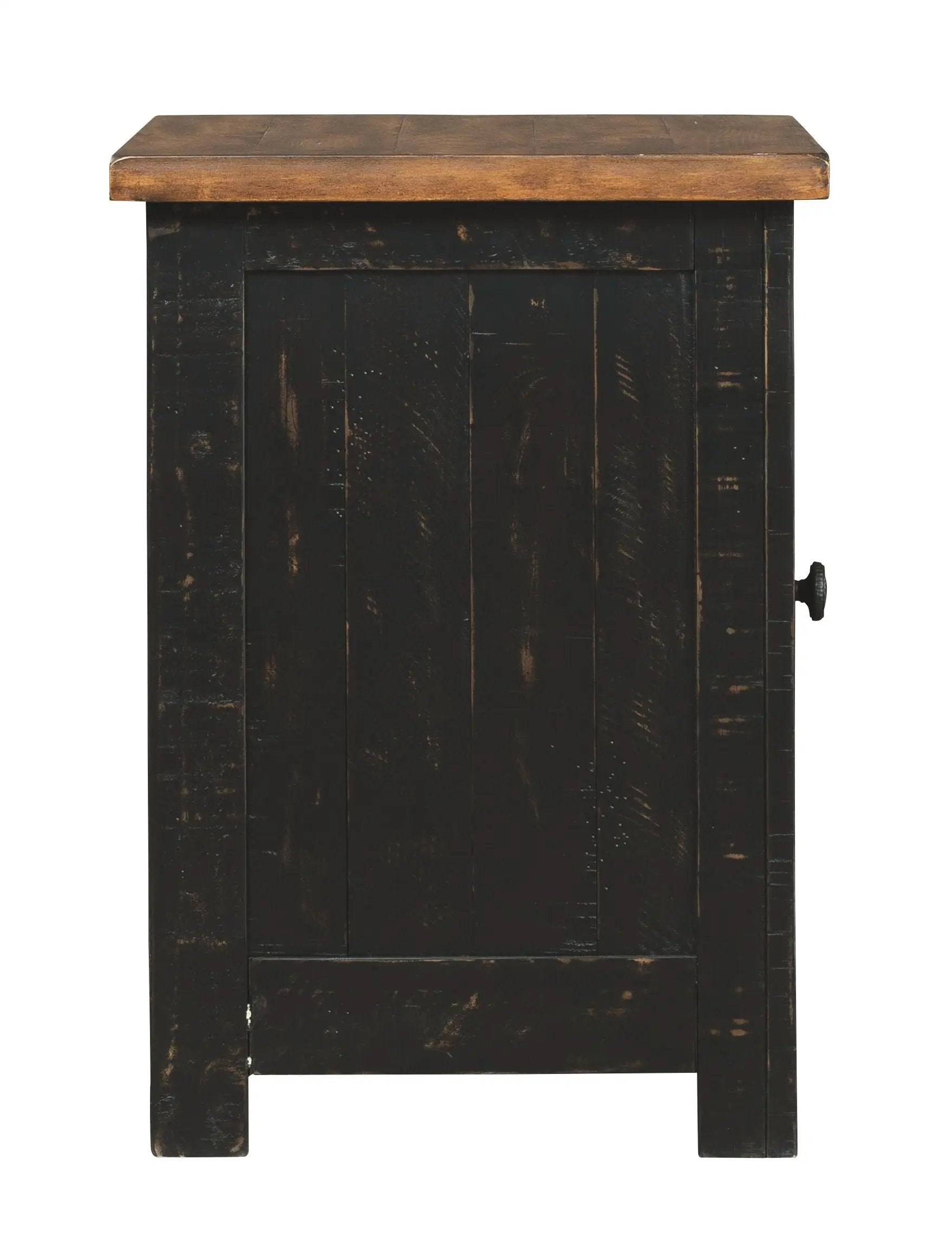 Valebeck - Chair Side End Table - Black / Brown by Unique Piece Furniture