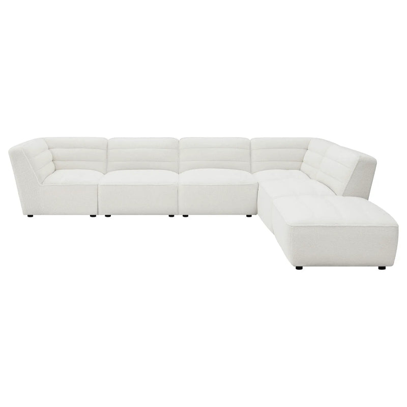 Sunny 6-piece Upholstered Modular Sectional Sofa Natural by Unique Piece Furniture