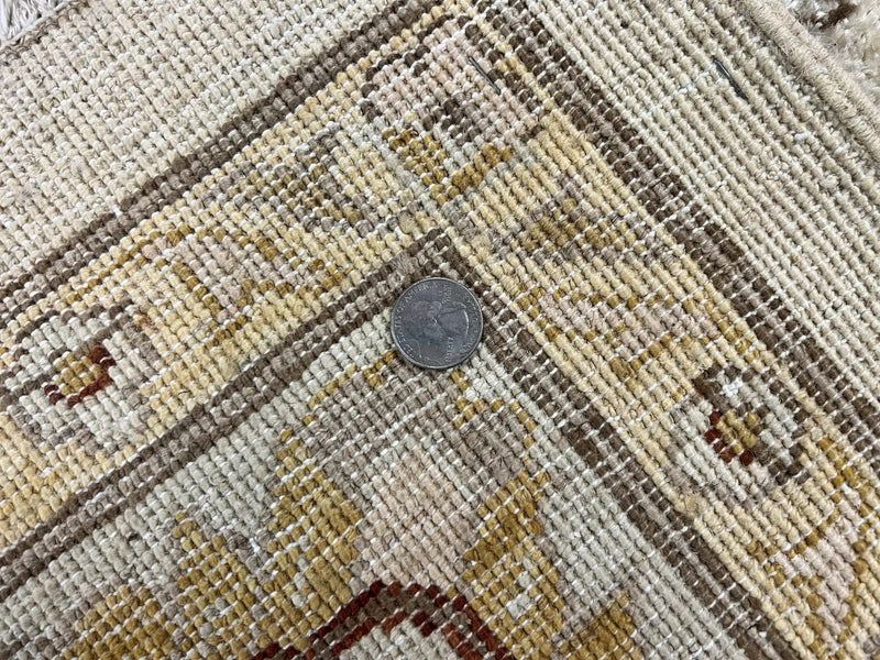 Peshawar Rug 8x10, Oushak Rug, Neutral Colors Hand Knotted Farmhouse Rug by Jewel Rugs