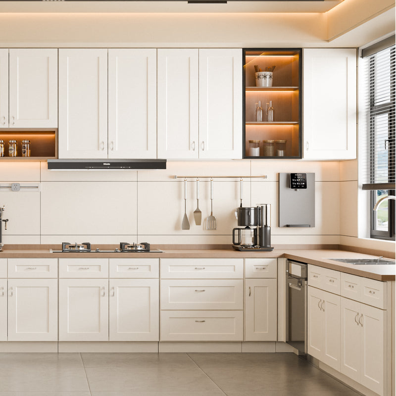 White Shaker Solid Wood Wall Cabinet with Soft-Close Doors by HouseOfZazla