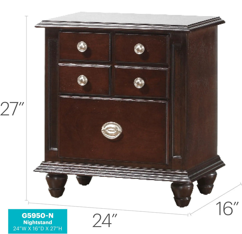 Summit - Nightstand - Cappuccino by Unique Piece Furniture