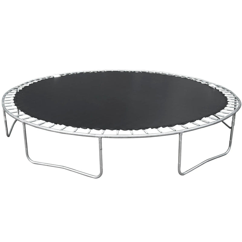 14Ft Trampoline For Adults & Kids With Basketball Hoop, Outdoor Trampolines With Ladder And Safety Enclosure Net For Kids And Adults, Double-Side Color Cover - Blue by HouseOfZazla