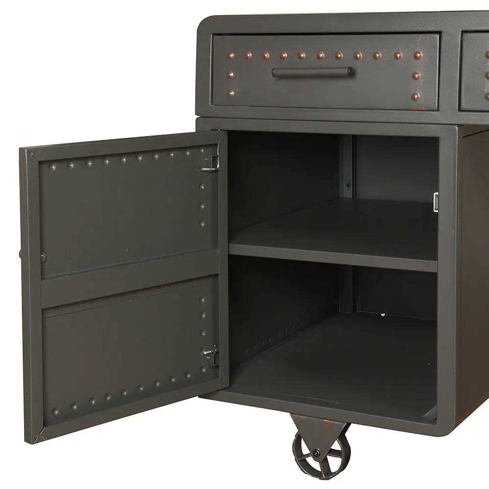 Actaki - Executive Writing Desk - Sandy Gray by Unique Piece Furniture