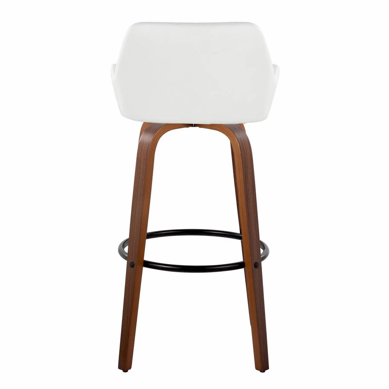 Daniella - Contemporary Fixed Height, Barstool & Swivel And Round Footrest (Set of 2) by Unique Piece Furniture