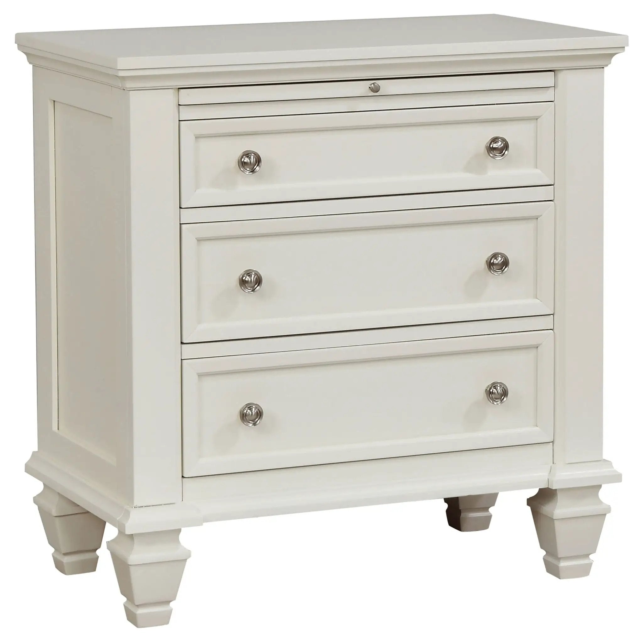 Sandy Beach 4-piece Eastern King Bedroom Set Cream White by Unique Piece Furniture