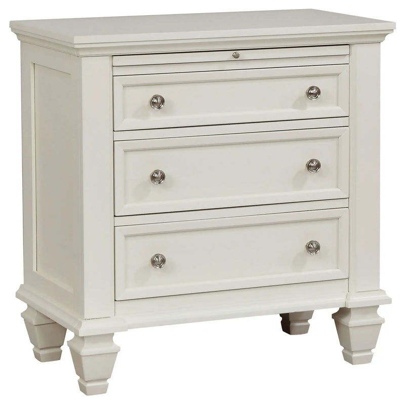 Sandy Beach 4-piece Eastern King Bedroom Set Cream White by Unique Piece Furniture