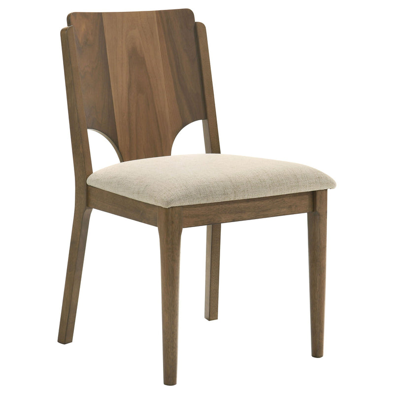 Graham - Upholstered Dining Side Chair (Set of 2) - Walnut by HouseOfZazla