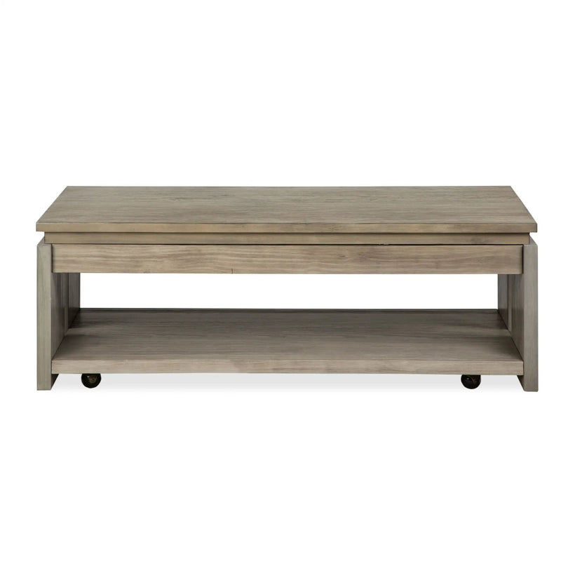 Conrad - Rectangular Lift Top Storage Cocktail Table With Casters - Stone Harbor Gray by Unique Piece Furniture