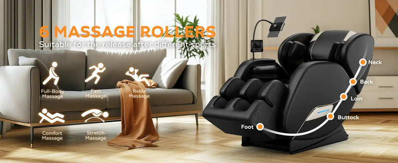 2024 Massage Chair Recliner with Zero Gravity & Full Body Air Pressure by HouseOfZazla