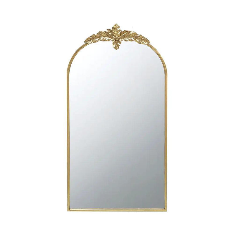 Arched Wall Mirror With Metal Frame, Wall Mirror For Living Room by HouseOfZazla
