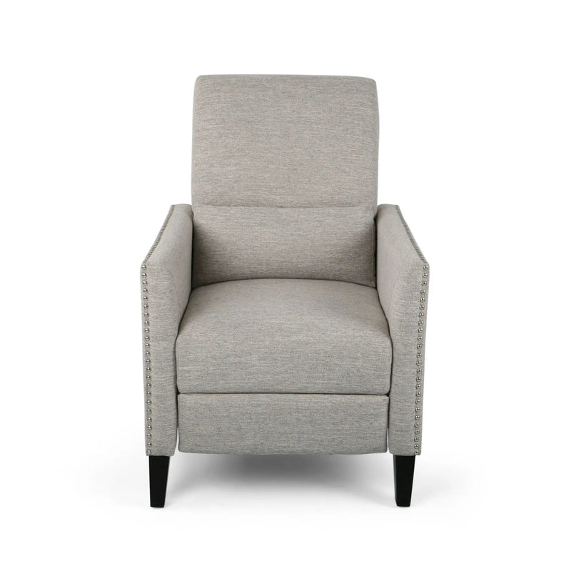 Kiersten Contemporary Fabric Pushback Recliner by HouseOfZazla