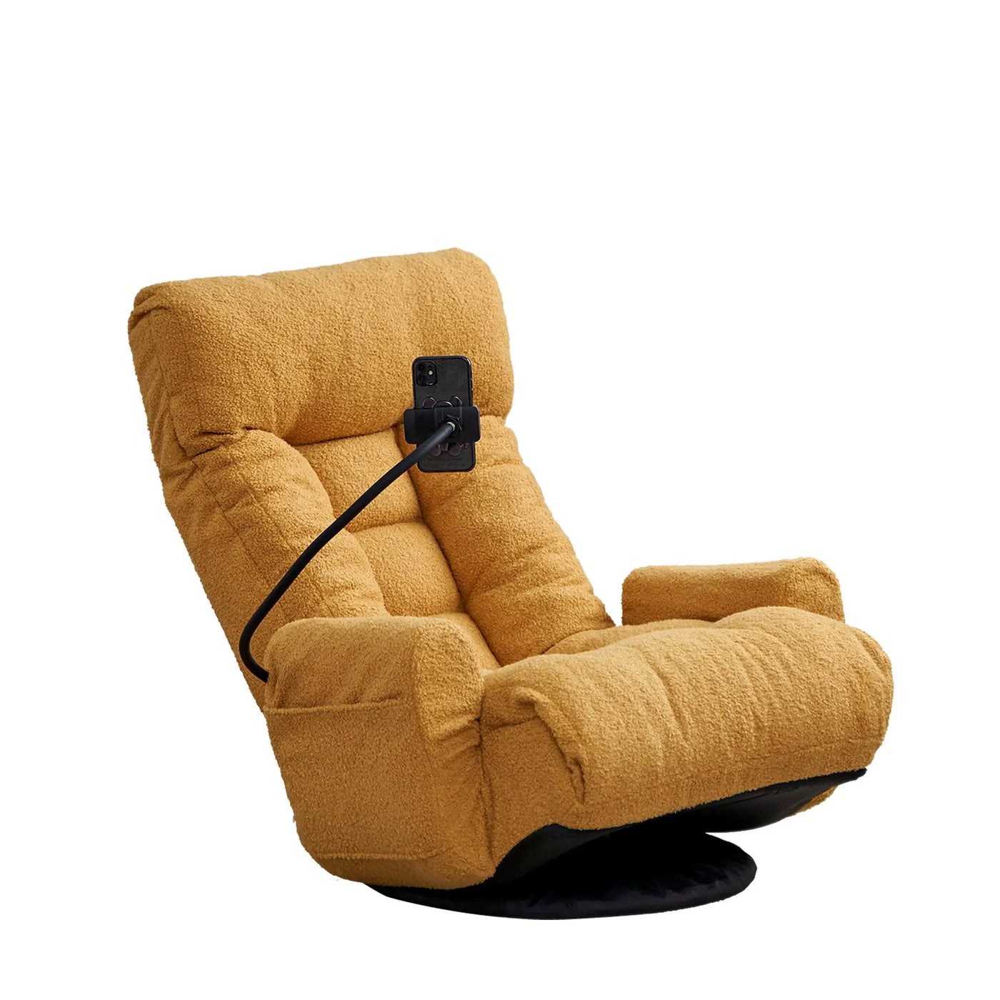 Adjustable Swivel Lounge Chair With 360 Degree Rotating Seat And Headrest Support by HouseOfZazla