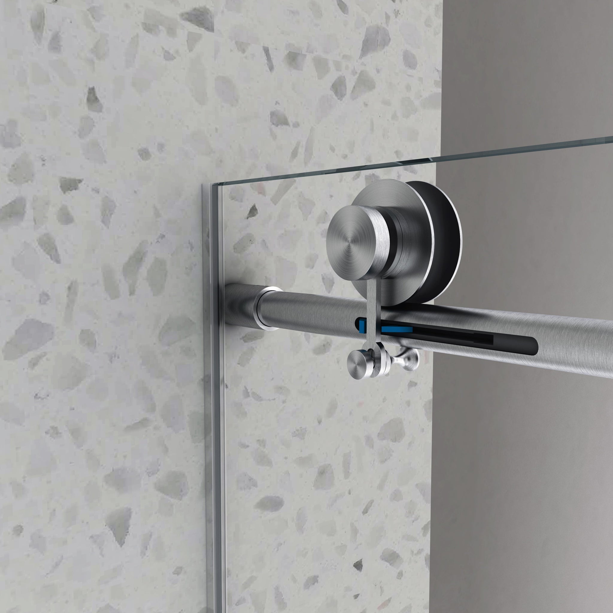 6063 Brushed Nickel Frameless Shower Door by HouseOfZazla
