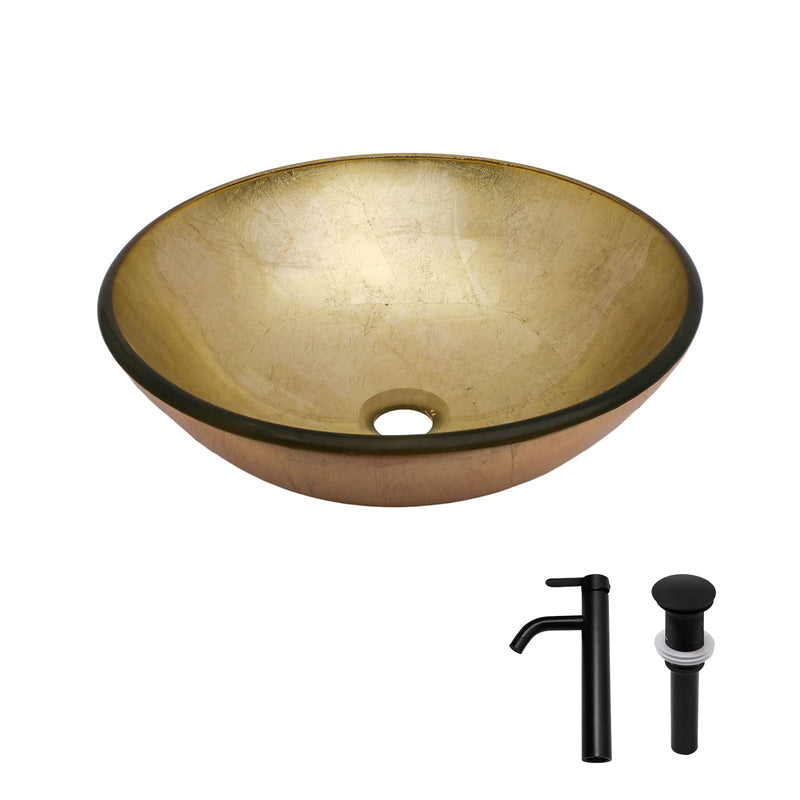 Vessel Sink With Faucet And Pop-Up Drain by HouseOfZazla