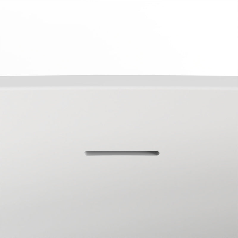 Solid Surface Soaking Freestanding Bathtub For Bathroom - Matte White by HouseOfZazla