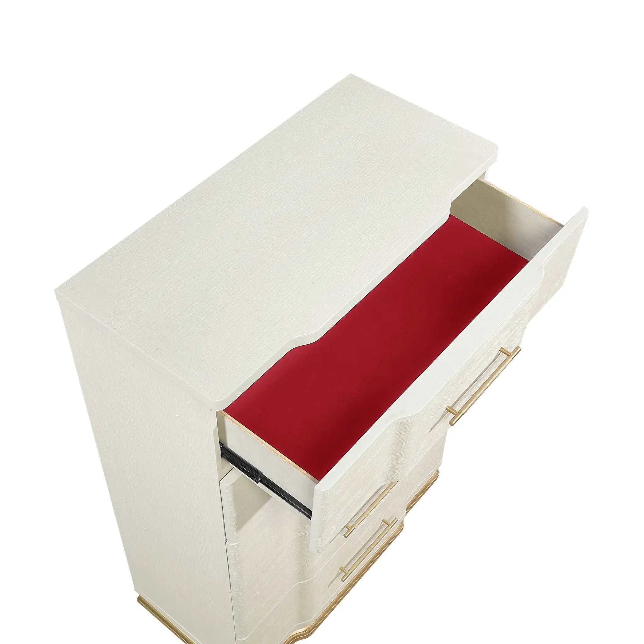 Lexington - 5 Drawer Chest - Beige by HouseOfZazla