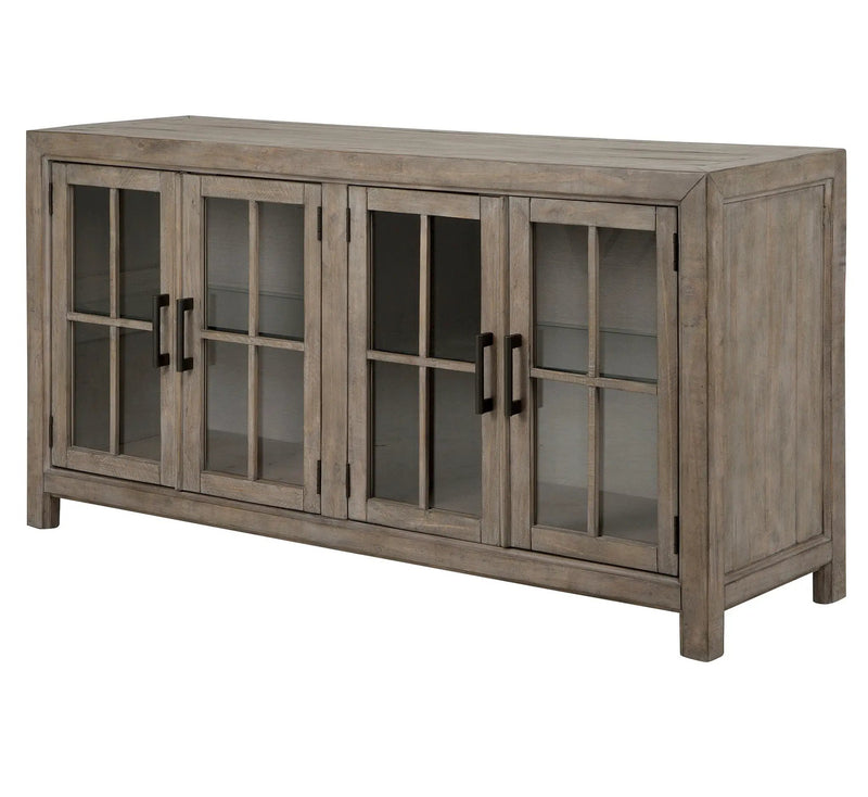 Tinley Park - Buffet Curio Cabinet - Dove Tail Gray by Unique Piece Furniture