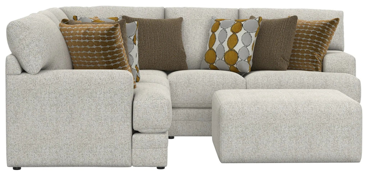 Tori - Sectional With Comfort Coil Seating, Cocktail Ottoman And Accent Pillows Included by Unique Piece Furniture