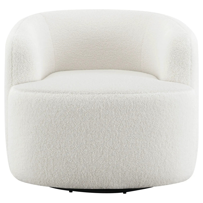 Denae - Upholstered Swivel Chair - Ivory by HouseOfZazla