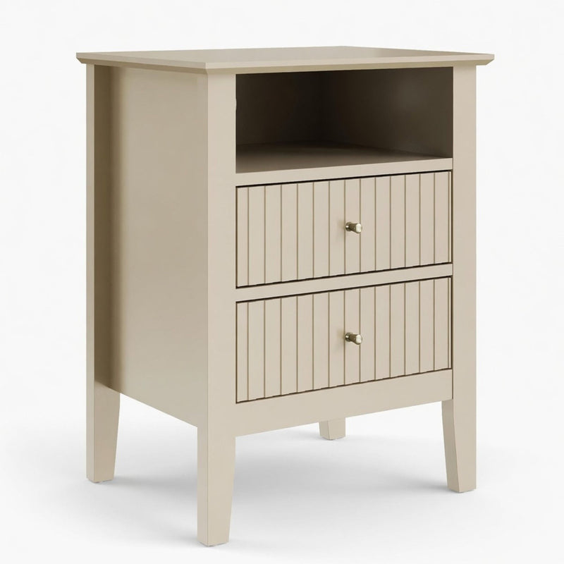 Fluted Nightstand With 2 Drawers by HouseOfZazla