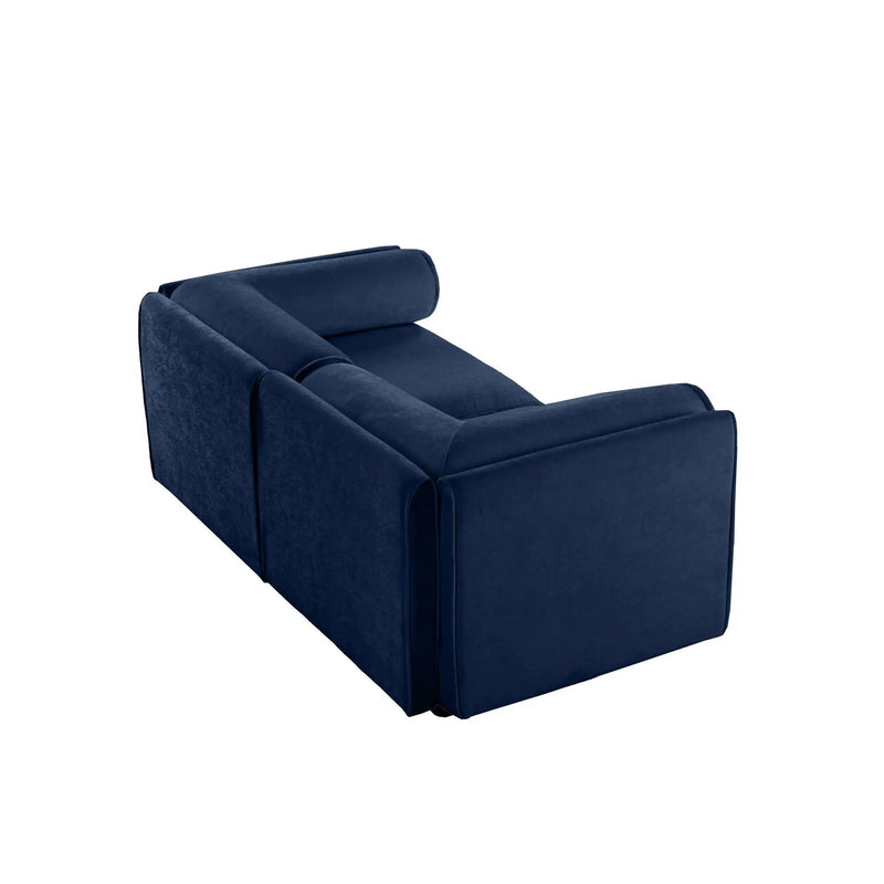 Stylish Sofa With Storage Seat And Cylindrical Backrest by HouseOfZazla