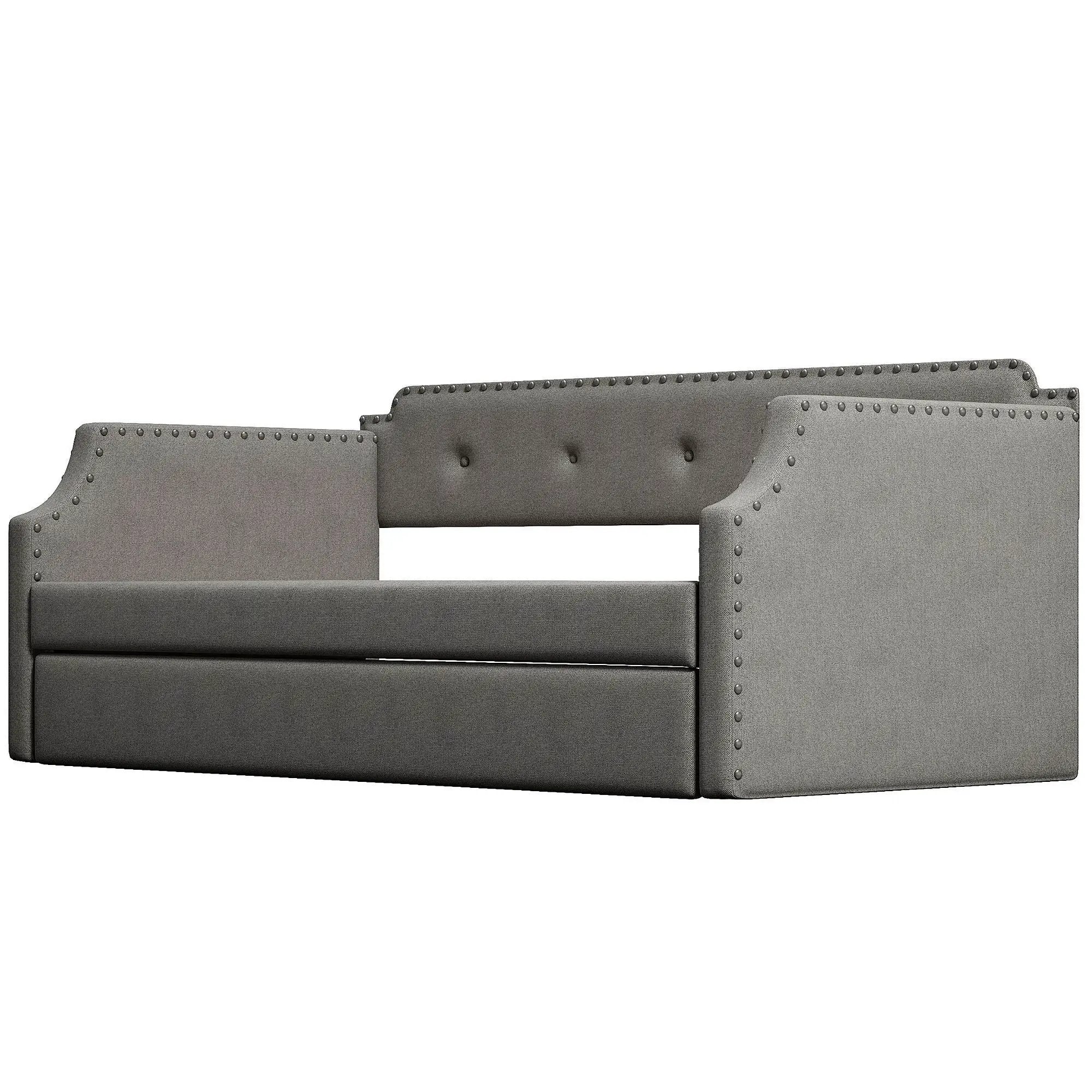 Upholstered Daybed With Trundle by HouseOfZazla