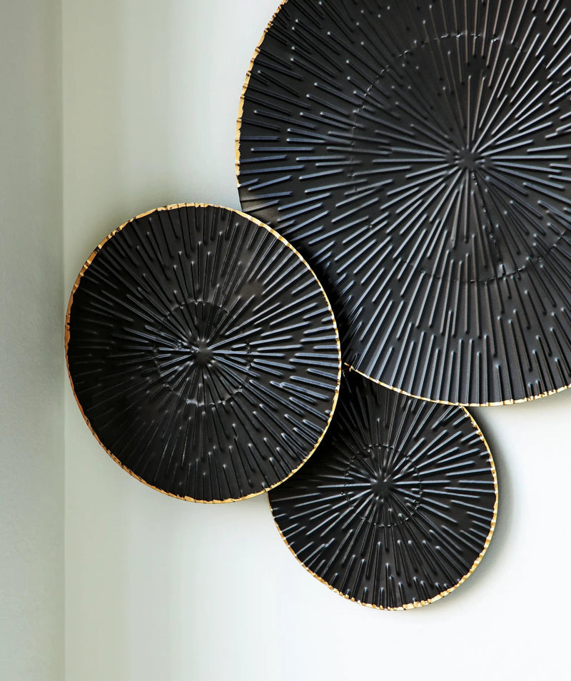 Rhetlen - Wall Decor - Black / Gold Finish by Unique Piece Furniture