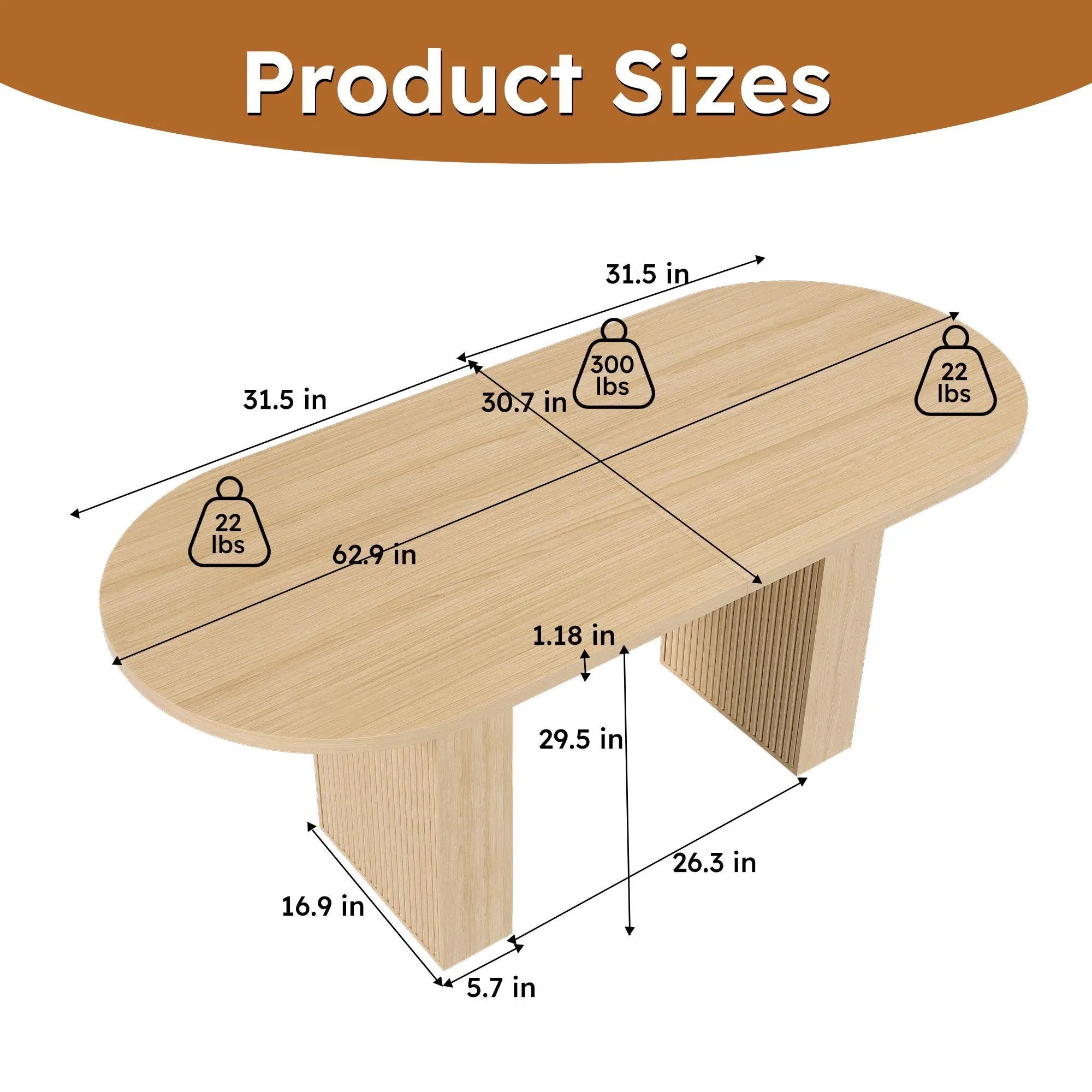 Oval Dining Table With Wood Strip Base by HouseOfZazla