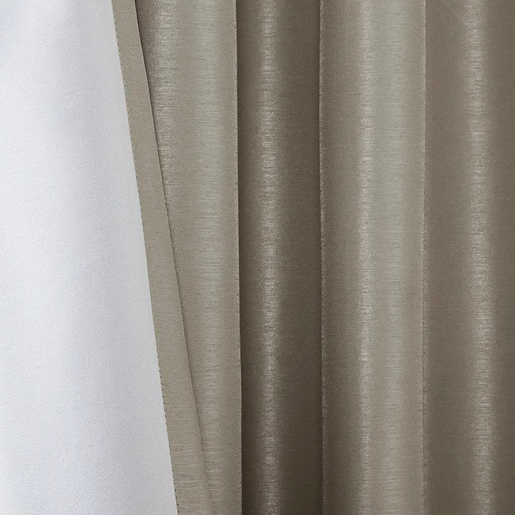 Twist Tab Total Blackout Window Curtain Panel Pewter 50x84 by HouseOfZazla