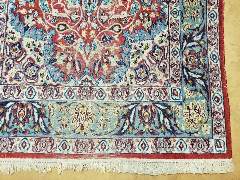 3' 5" X 5' 8" Vintage Handmade Turkish Wool Rug Carpet Vegetable Dyes Nice Red by Jewel Rugs