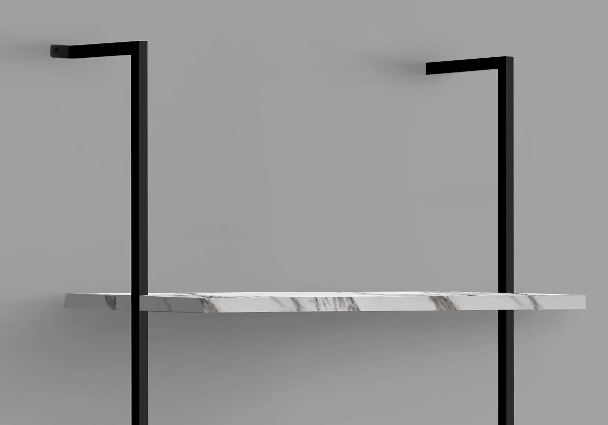 Bookshelf, Bookcase, Etagere, Ladder, 5 Tier, For Office, Marble Look Contemporary & Modern by Unique Piece Furniture