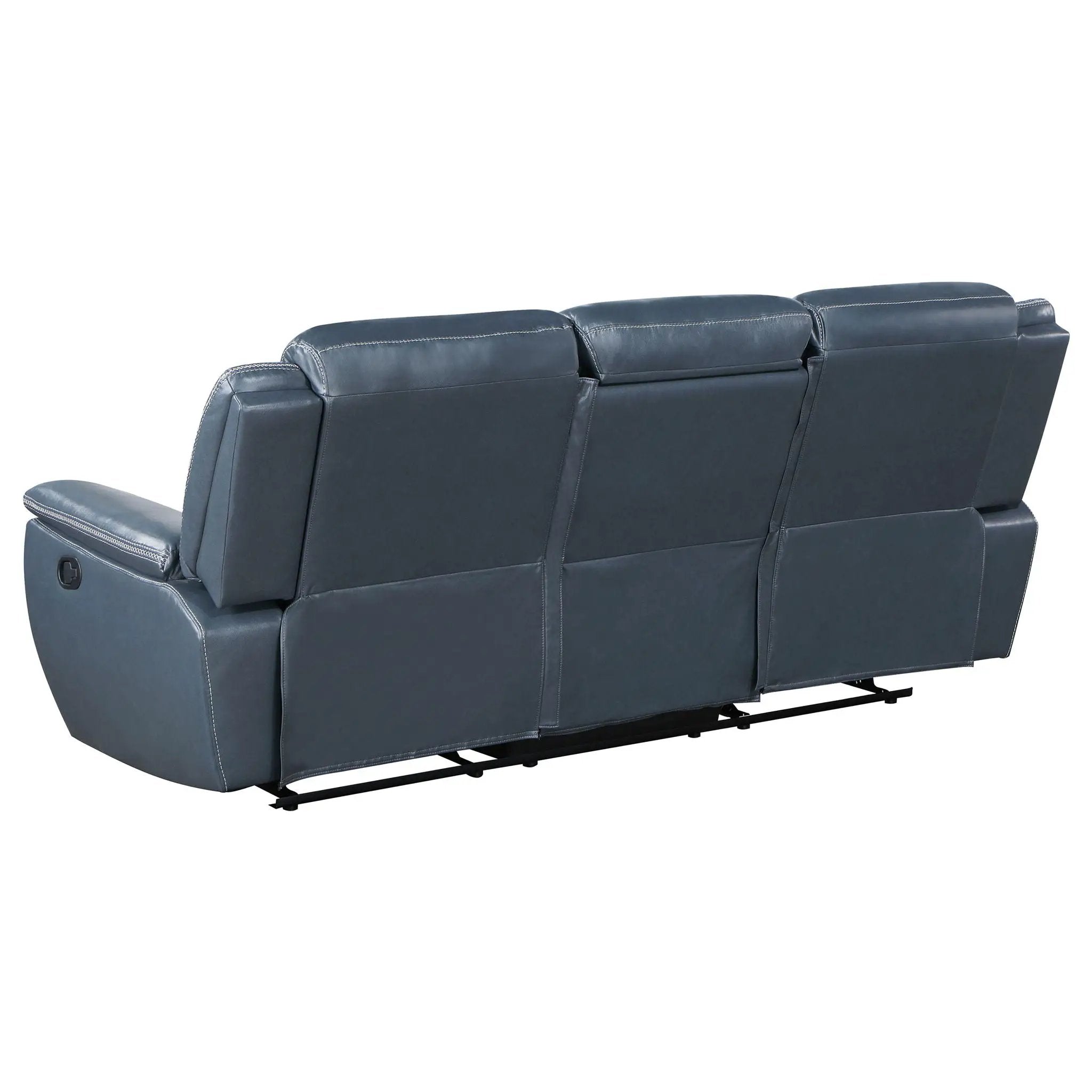 Sloane 3-piece Upholstered Reclining Sofa Set Blue by Unique Piece Furniture