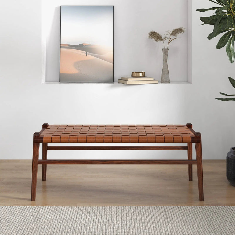 Cody - Bench - Brown / Tan by HouseOfZazla