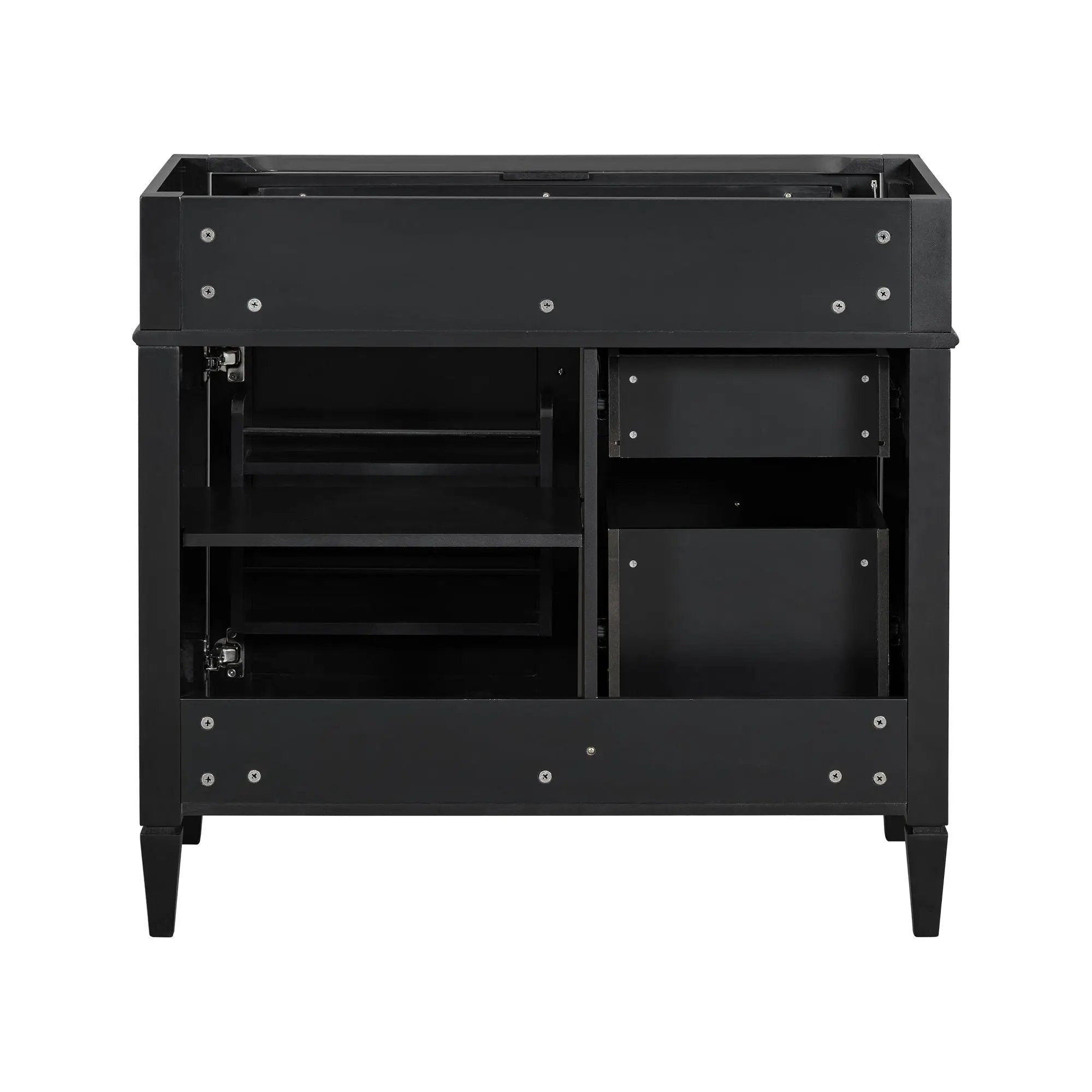 Bathroom Vanity With 2 Drawers And Tip-Out Drawer, Storage Cabinet by Unique Piece Furniture