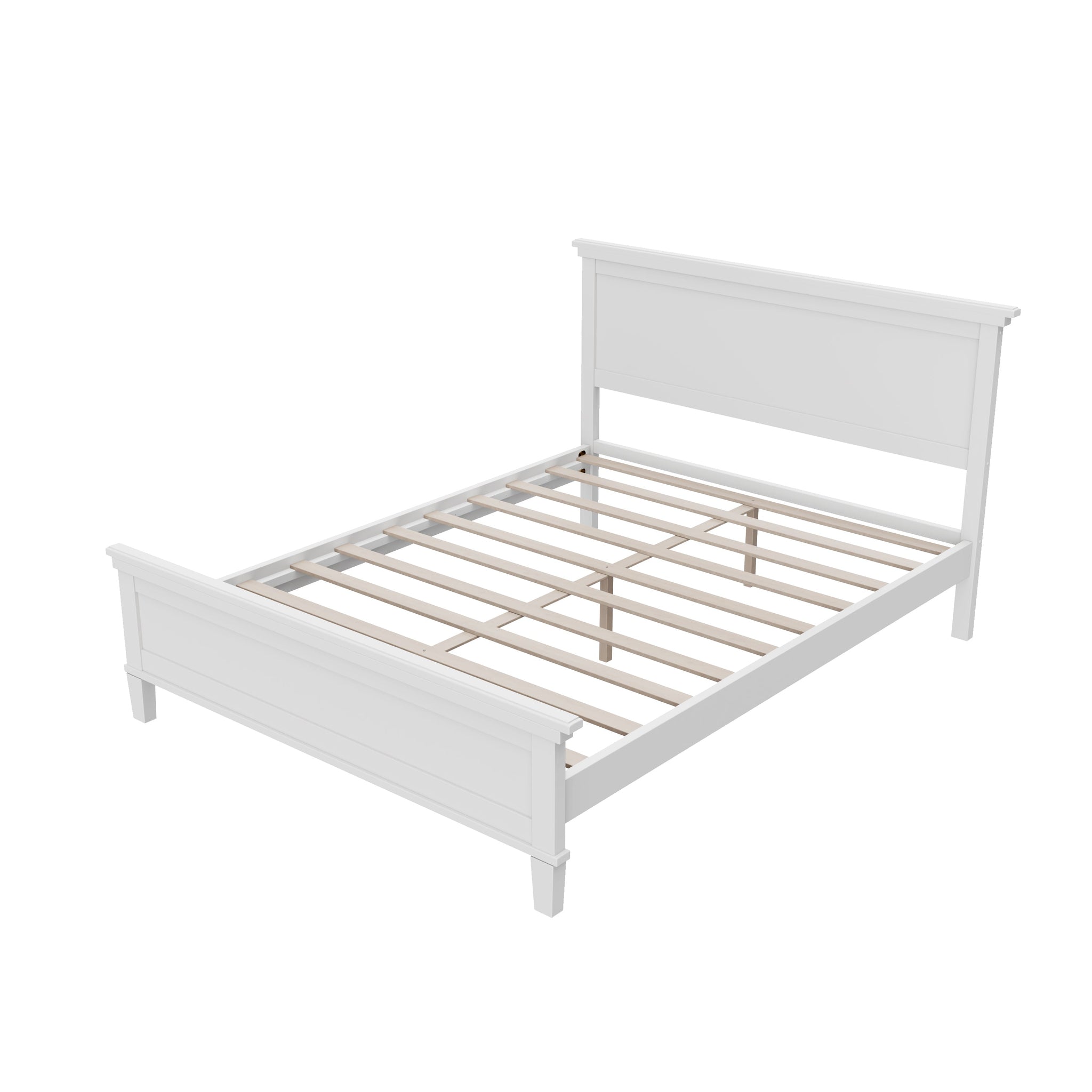 Mid-Century Modern Wood Platform Bed by HouseOfZazla