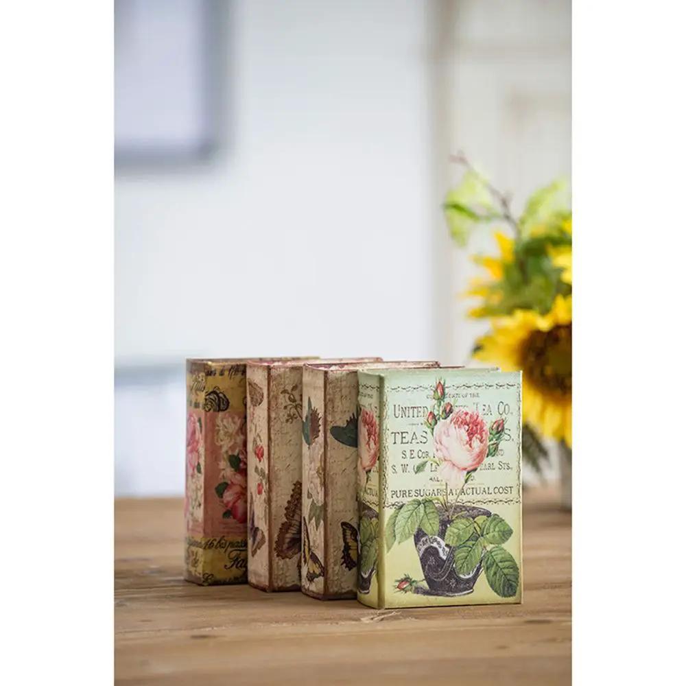 Book Boxes (Set of 4) - Multi by Unique Piece Furniture