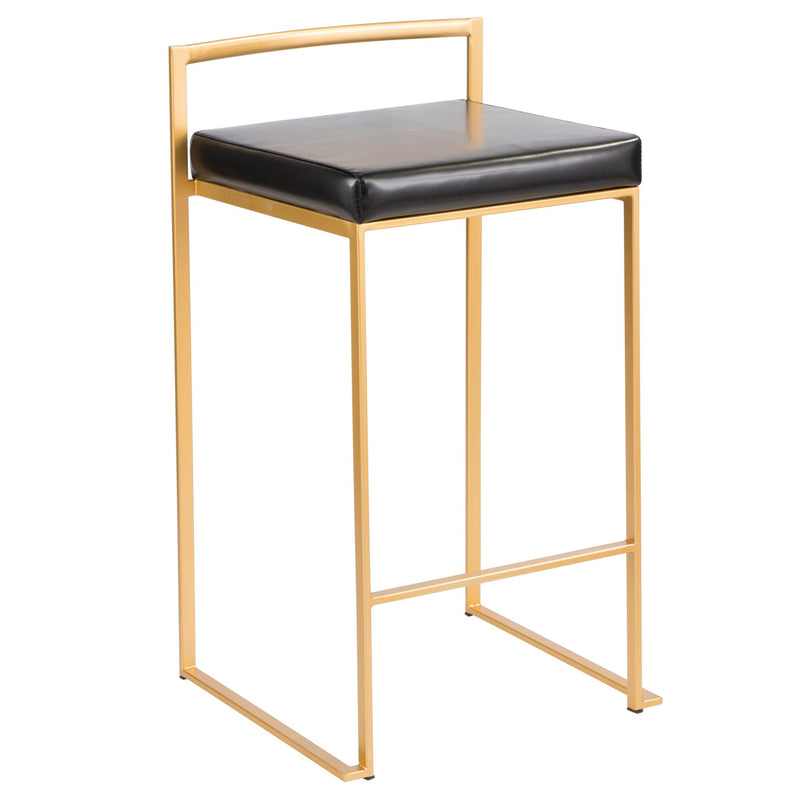 Fuji - Contemporary / Glam Design Counter Stool (Set of 2) by HouseOfZazla