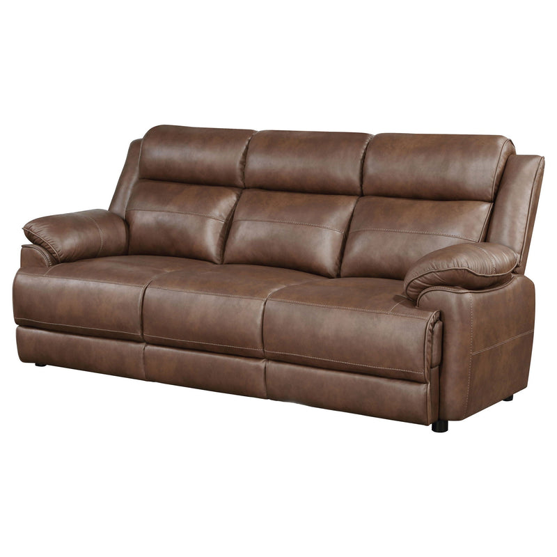 Worthington - Padded Arm Sofa - Dark Brown by HouseOfZazla