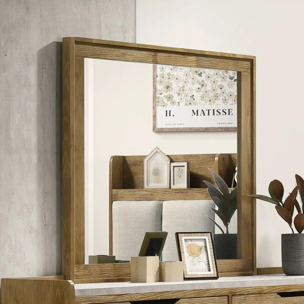 Garcia - Mirror - Light Brown by Unique Piece Furniture