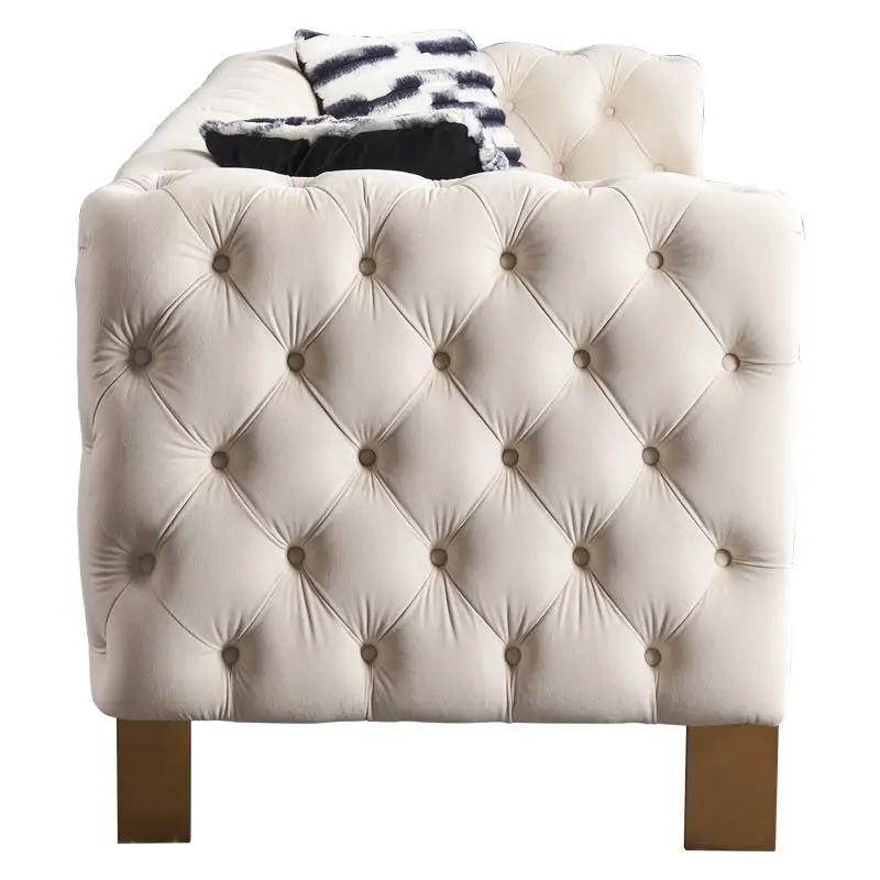 Chesterfield - Modern Tufted Living Room Sofa, 84.25''W Couch by HouseOfZazla