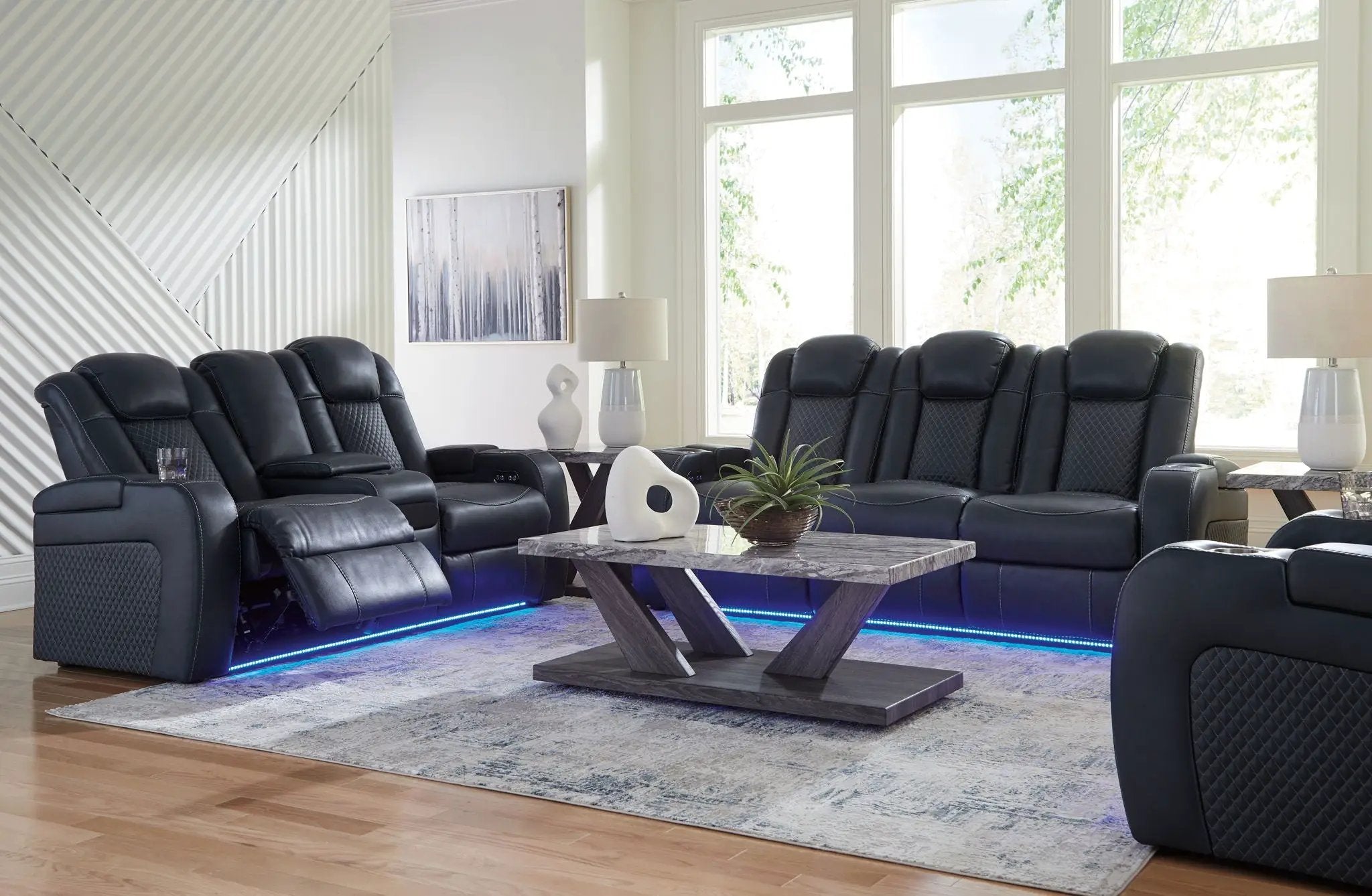 Fyne-dyme - Reclining Living Room Set by Unique Piece Furniture