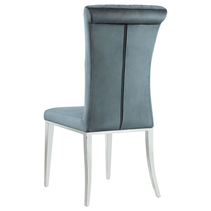 Tufted Side Upholstered Dining Chair (Set of 2) - Gray by HouseOfZazla