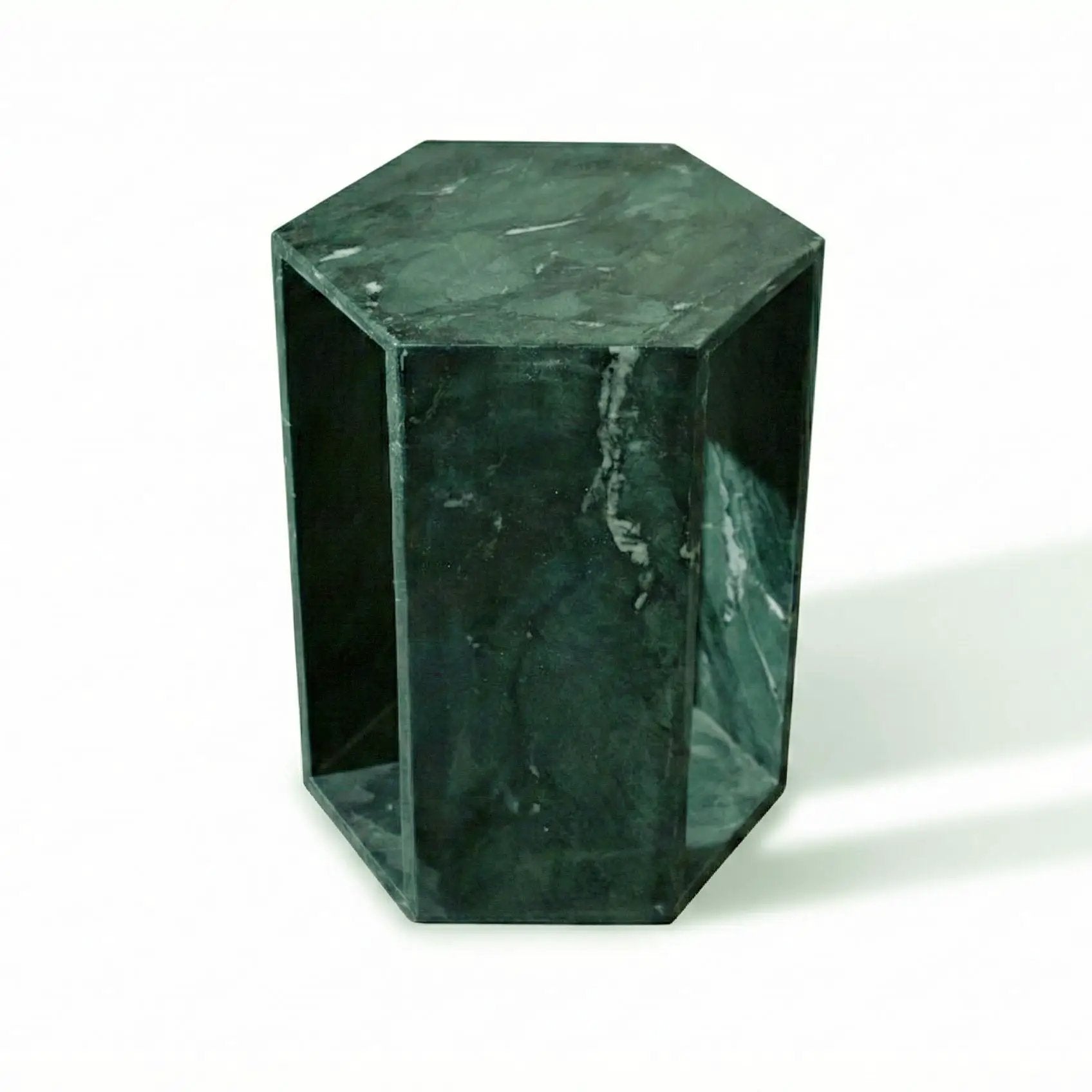 Modern Minimalist Hexagon Side Table by Unique Piece Furniture