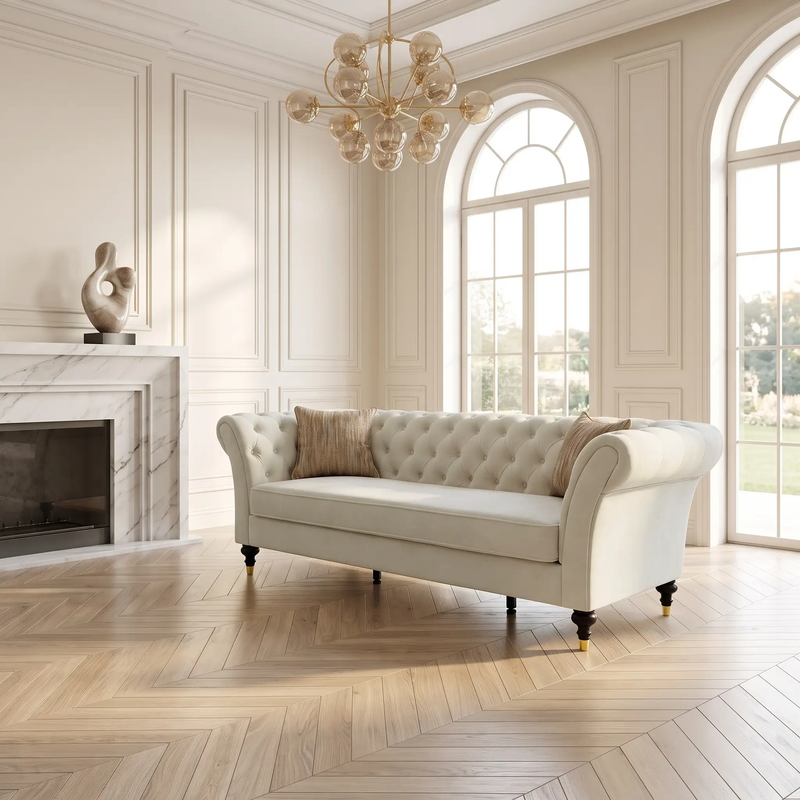 88.5" Chesterfield Sofa by HouseOfZazla