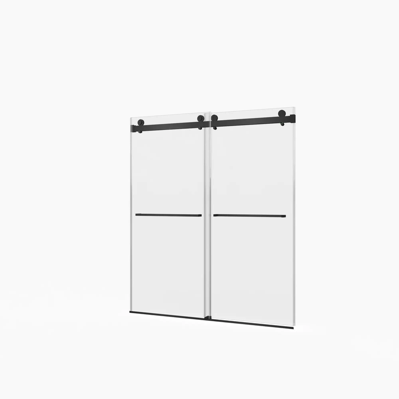 Frameless Double Sliding Shower Door by HouseOfZazla