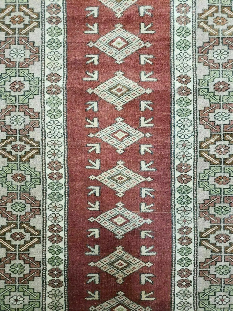 4' X 8' Antique Handmade Turkish Melas Oushak Wool Rug by Jewel Rugs