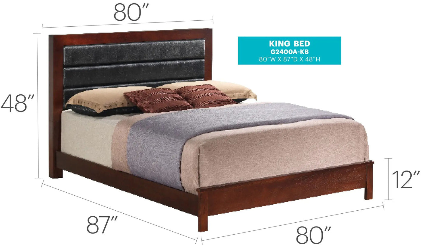 Transitional Modern Design Bed by HouseOfZazla