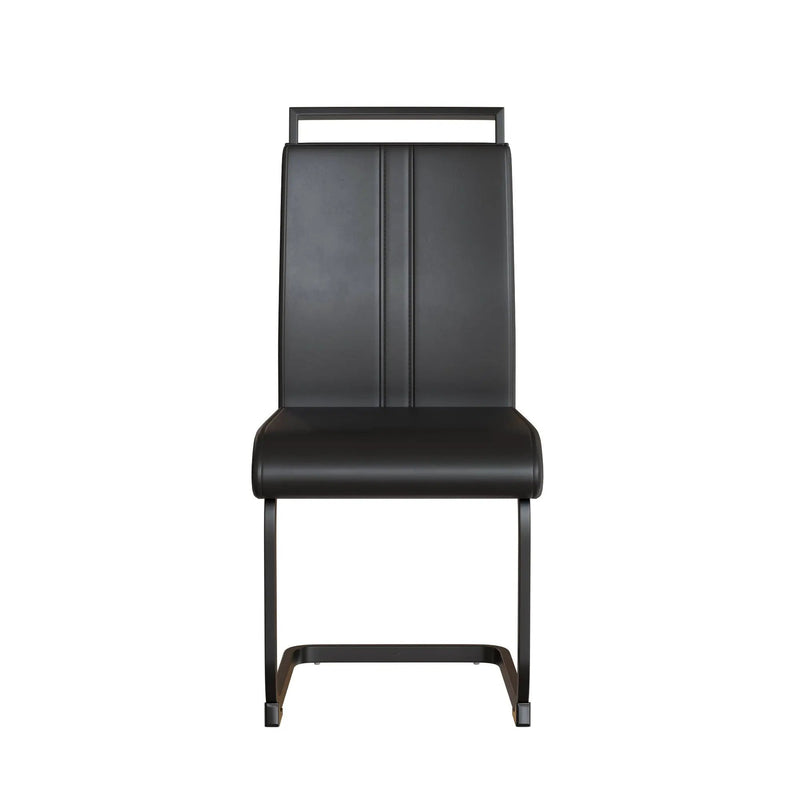 Modern Dining Chairs With High Back Upholstered Design Metal Legs by HouseOfZazla
