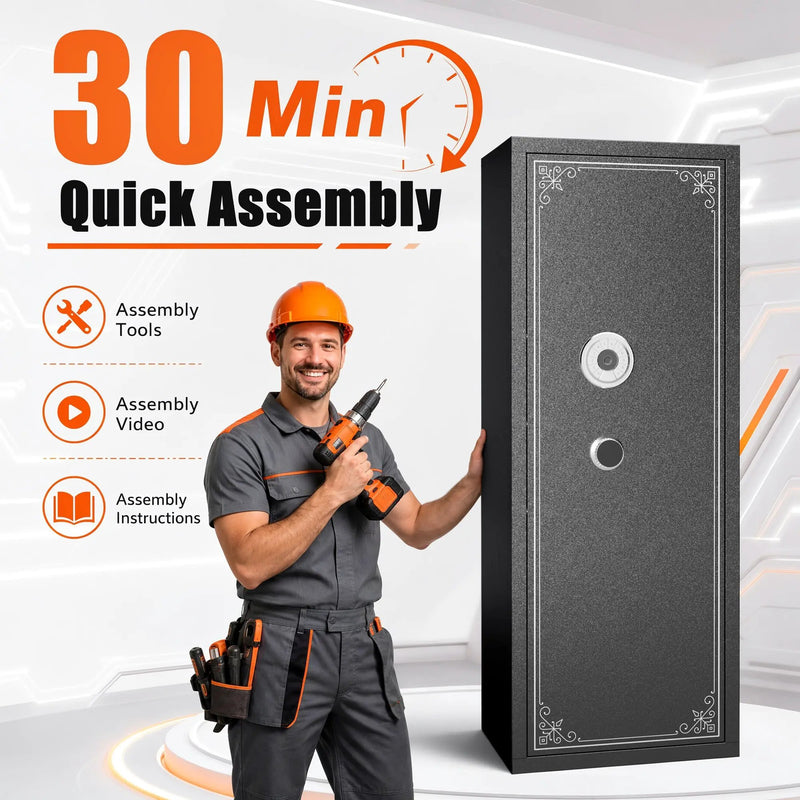 Biometric Large Gun Safe with Fingerprint Password Lock, photo 5 of 10